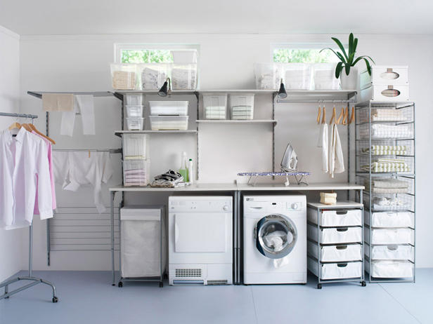 Organized Laundry Room