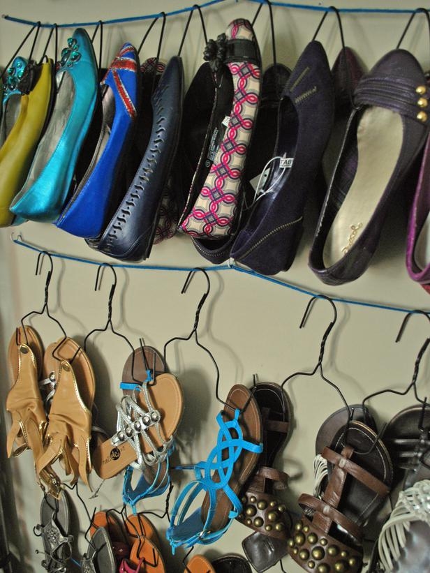 Wire Hangers for Shoe Storage