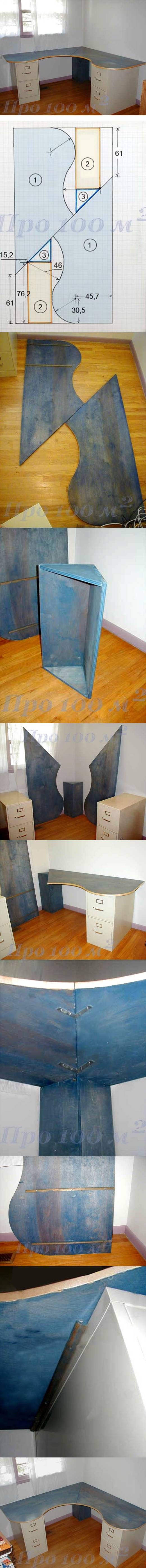 Hot to make a corner desk Hot to make a corner desk