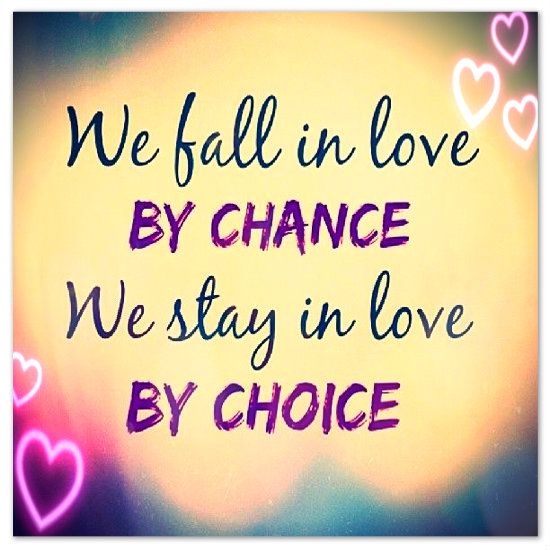We fall in love