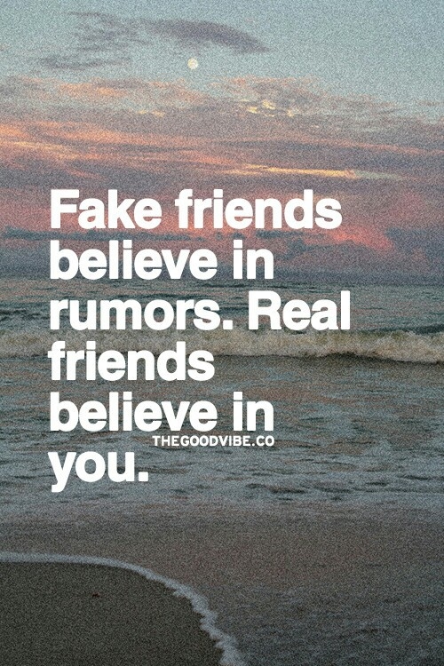 Real friends believe in you