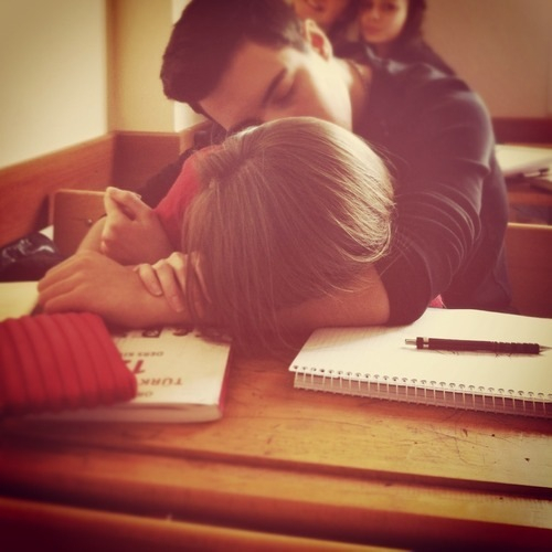 Classroom cuddle