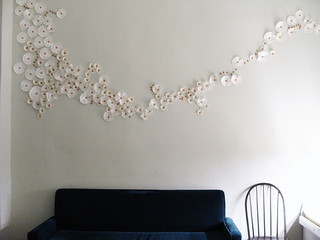 DIY Flower Wall Installation DIY Flower Wall Installation