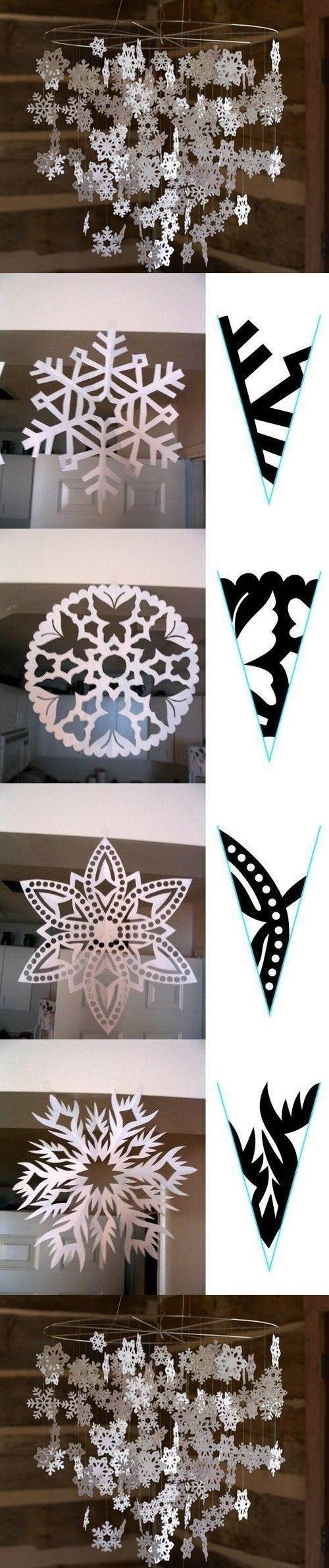DIY Winter Paper Mobile