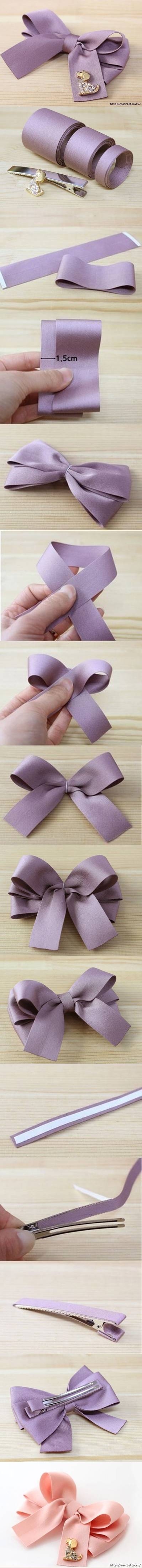 DIY Bow Hairpin