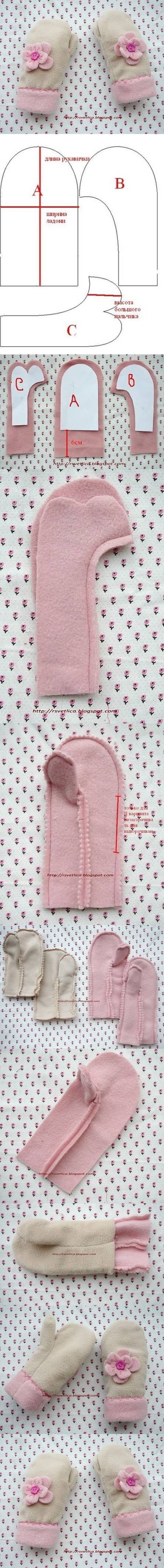DIY Cute Winter Gloves DIY Cute Winter Gloves