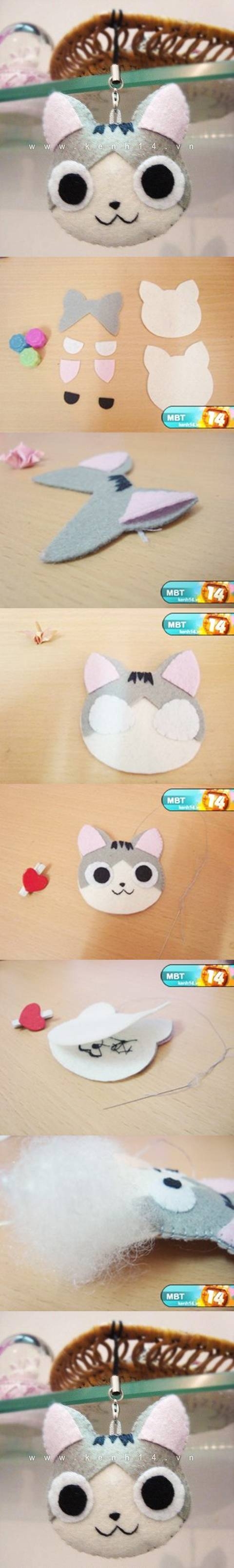 DIY Kitten Keychain