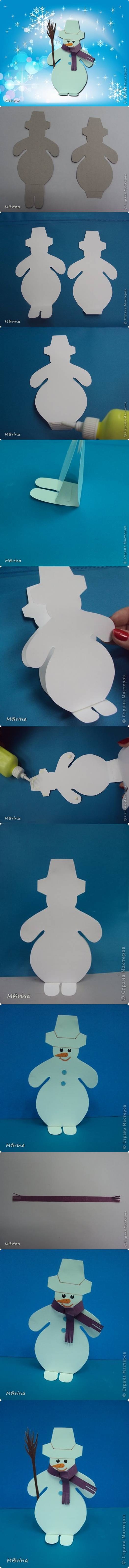 DIY Paper Snowman