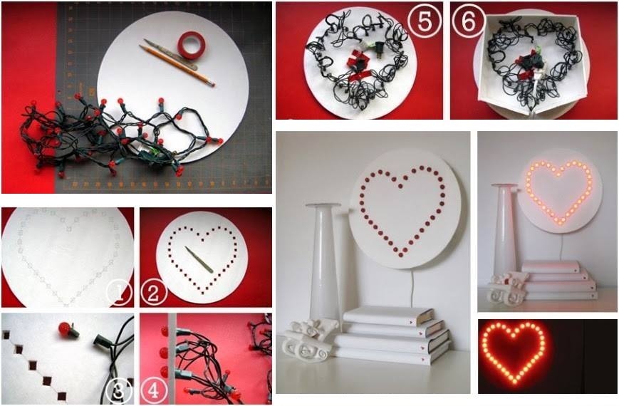 DIY Heart Lamp