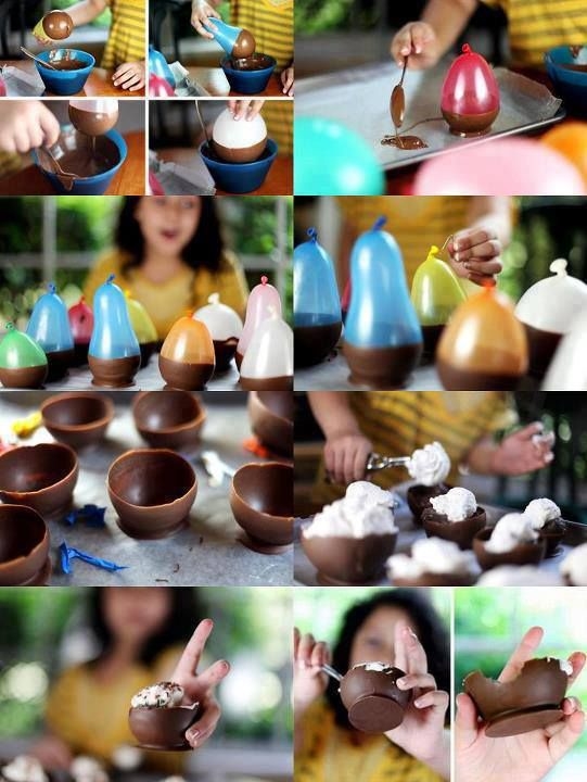 DIY Chocolate Bowls DIY Chocolate Bowls