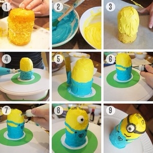 Mini Minion Cakes