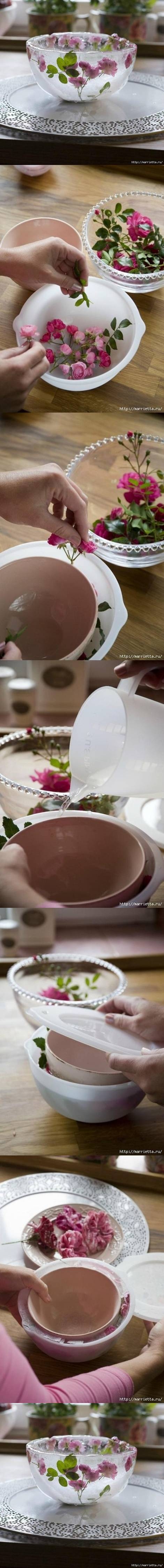DIY Flower Bowl DIY Flower Bowl
