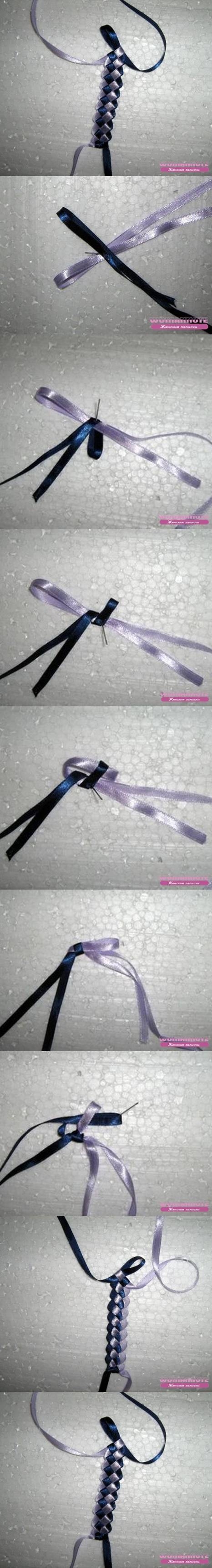 DIY Weave Ribbon Bracelet