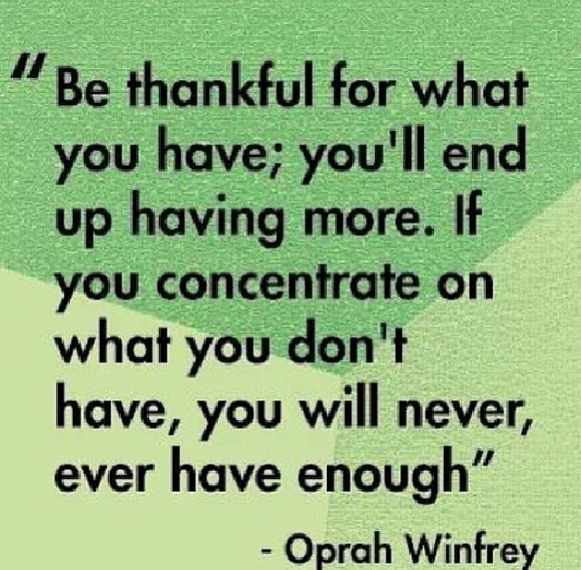 Be Thankful