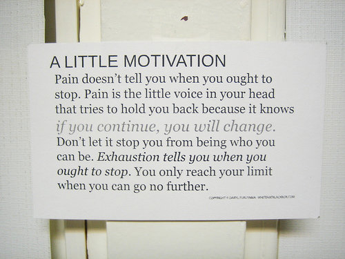 A little motivation