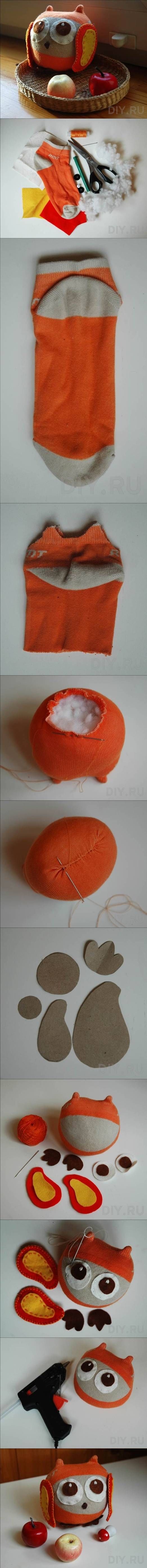 DIY Sock Owl Toy