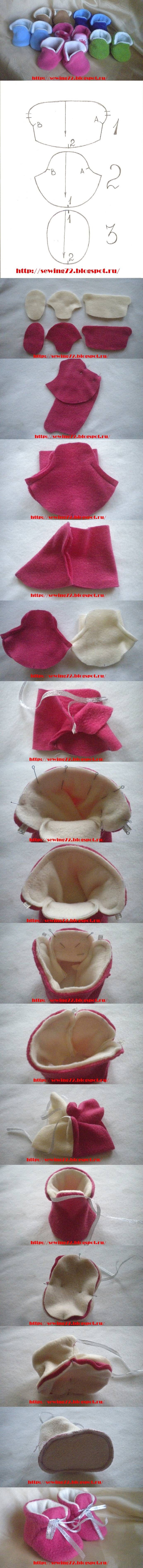 DIY Fleece Booties DIY Fleece Booties