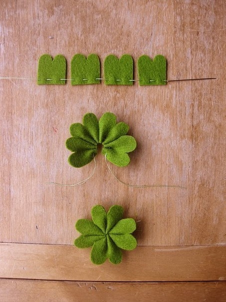 DIY Easy Fabric Clovers