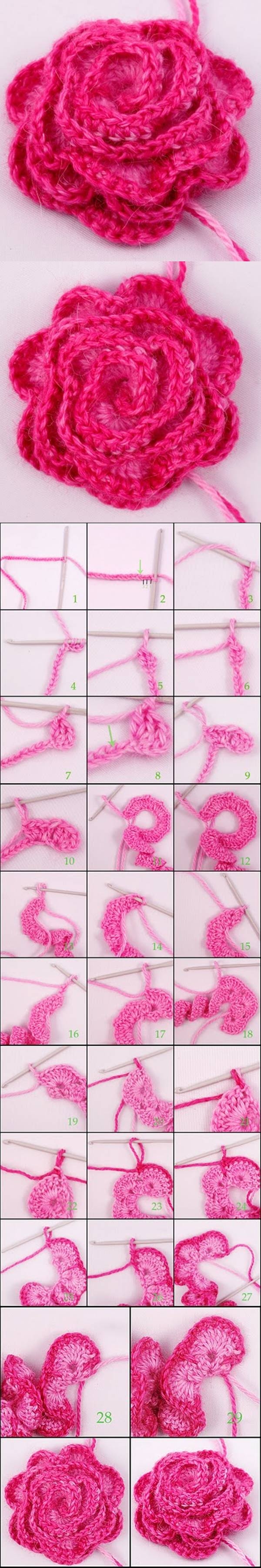 DIY Cute Crochet Flower