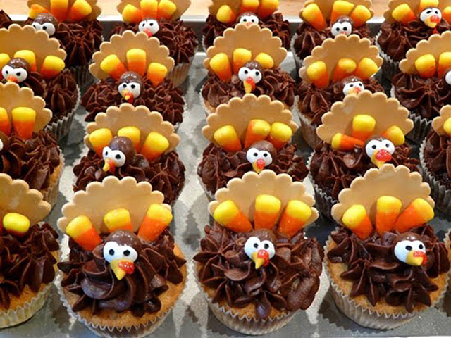 Thanksgiving Cupcake Turkeys Thanksgiving Cupcake Turkeys