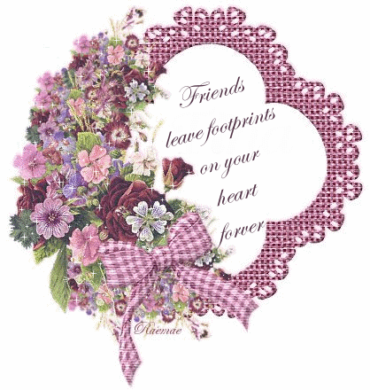 Friends leave footprints on your heart forever