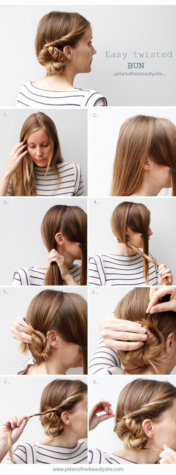 DIY Twisted Bun Tutorial