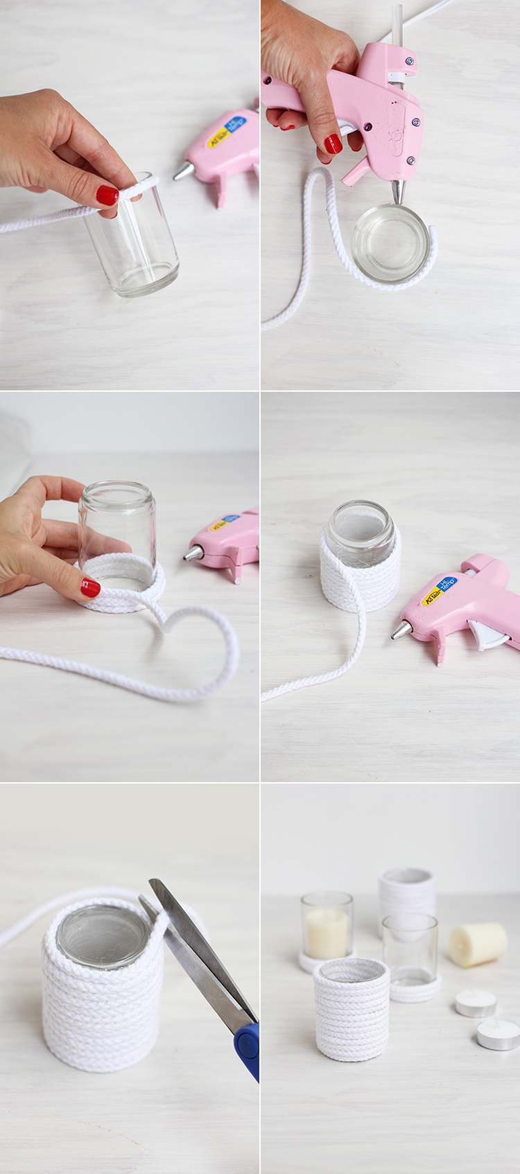 DIY Rope Votives DIY Rope Votives
