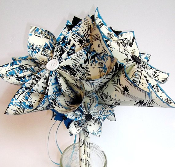 Music Paper Flowers Music Paper Flowers
