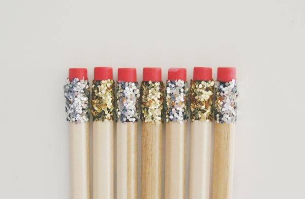 DIY Glitter Pencils