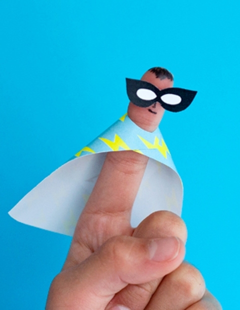 Humorous do it yourself finger puppets