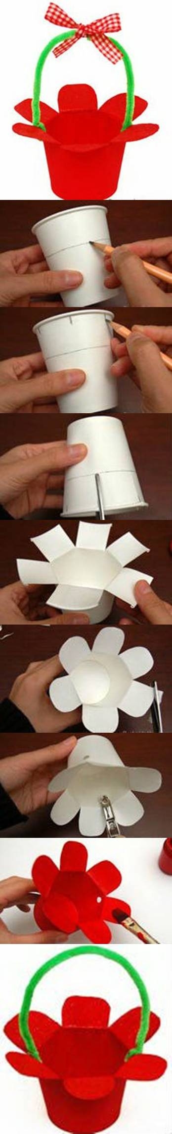 DIY Paper Cup Baskets DIY Paper Cup Baskets