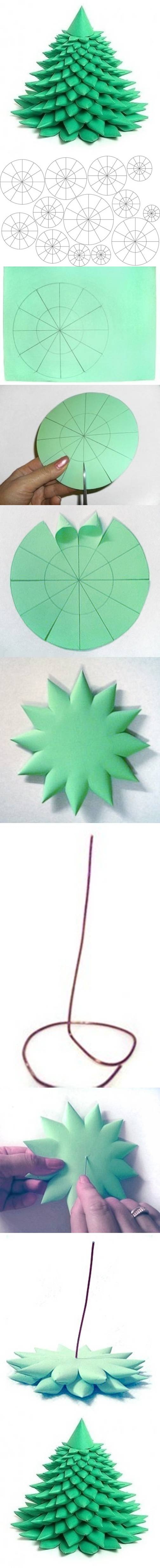 DIY Paper Christmas Tree