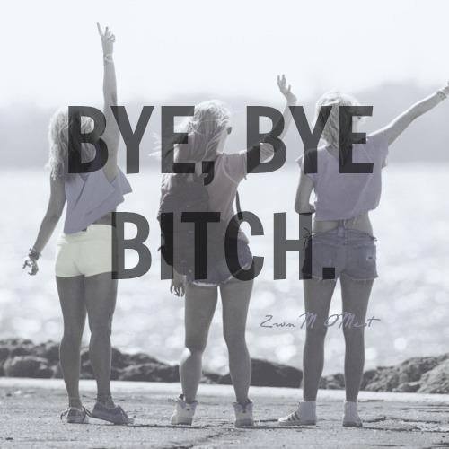 Bye bye bitch