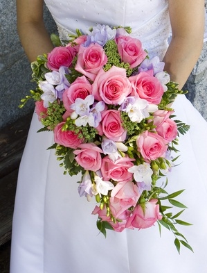 Bridal Bouquet of Pink Roses