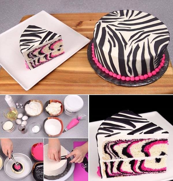 DIY Zebra Cake DIY Zebra Cake
