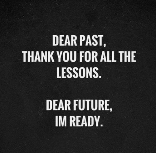 Dear past, dear future