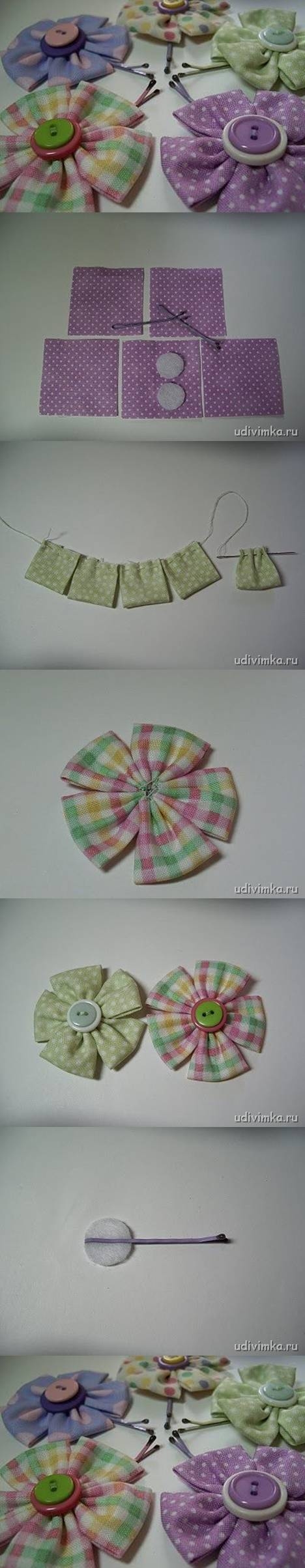 DIY Cute Flower Hairpin