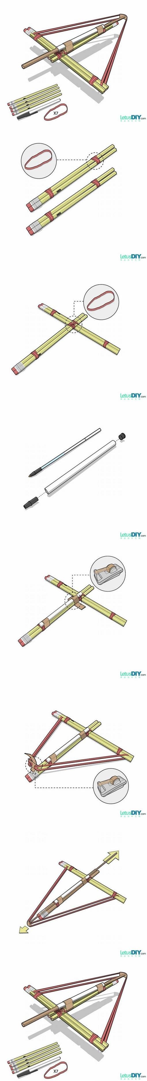 DIY Pencil Bows Internet Tutorial DIY Pencil Bows Internet Tutorial