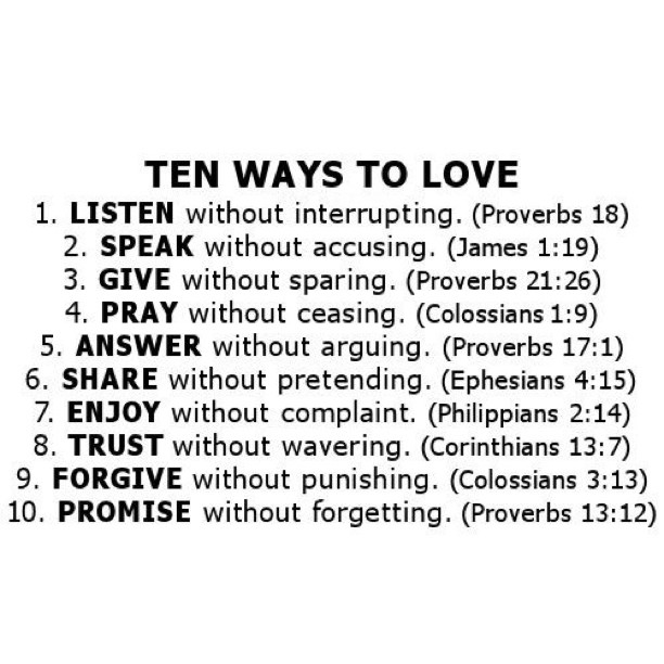 Ten Ways To Love Ten Ways To Love