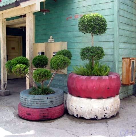 Old Tires Used For Gardening Old Tires Used For Gardening