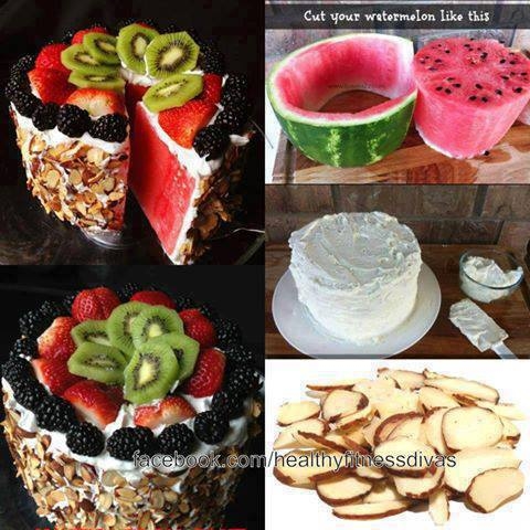 DIY Watermelon Cake