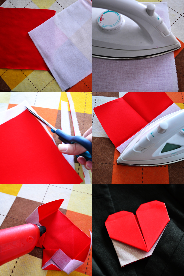 Origami Heart Pocket Square Tutorial
