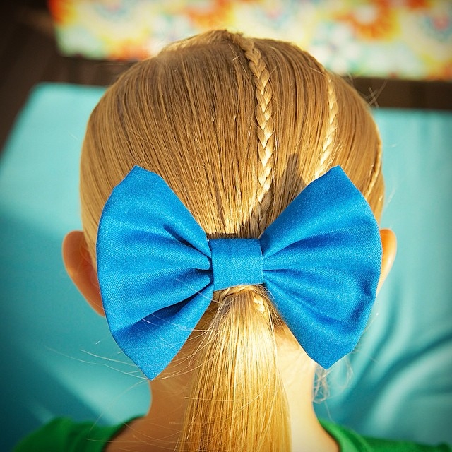 Accent braids to ponytail