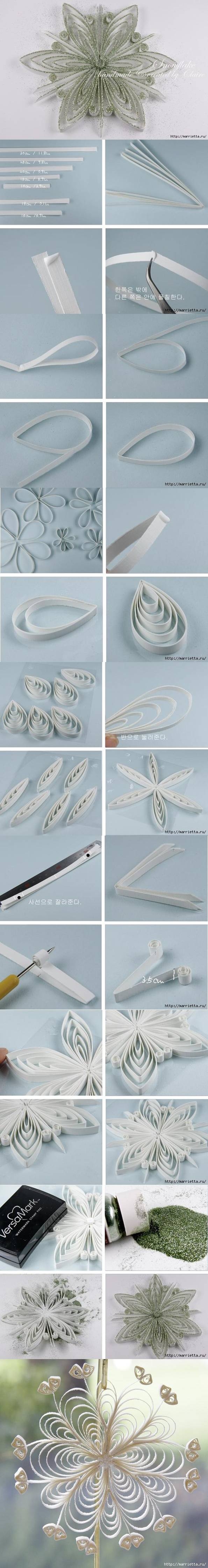 DIY Quilling Snowflakes DIY Quilling Snowflakes