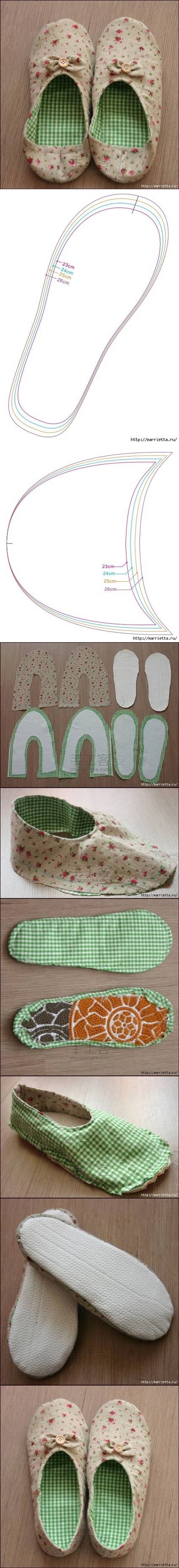 DIY Womens House Slippers DIY Womens House Slippers