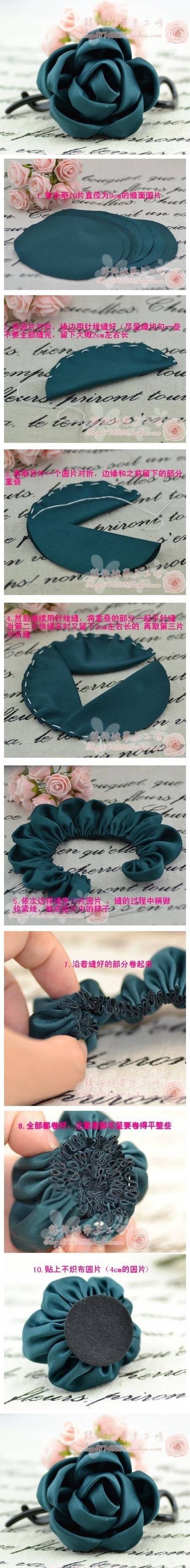 DIY Fabric Roses DIY Fabric Roses
