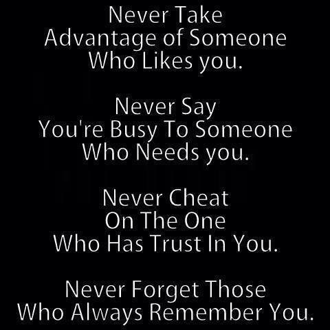 Things to never do Things to never do