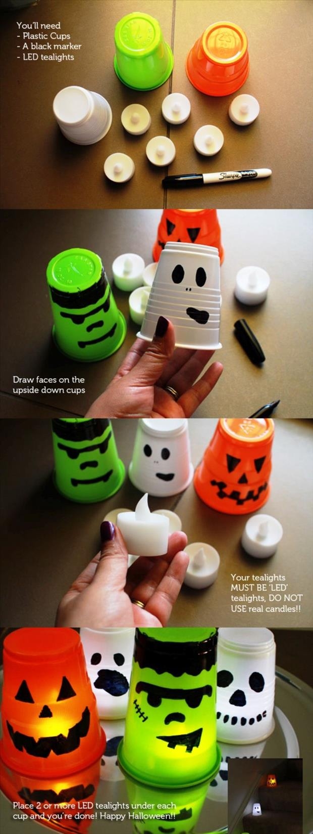 DIY Halloween Candle Cups DIY Halloween Candle Cups