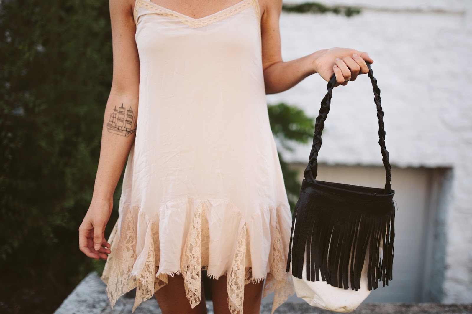 Learn To Make A Leather Canvas Fringe Bag Pictures, Photos, and Images