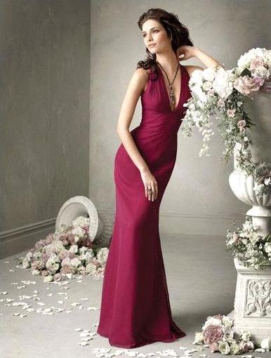 Dark Red Floor Length Halter Dress Dark Red Floor Length Halter Dress